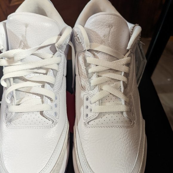 JORDAN 3 PURE WHITE - Picture 3 of 4